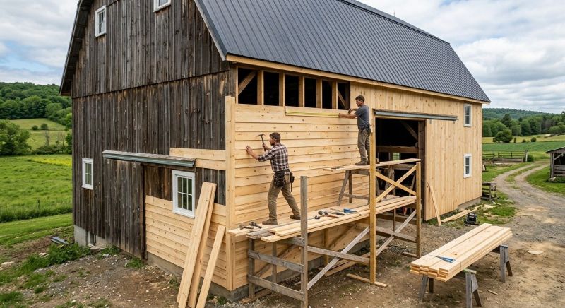 Barn Siding Installation in Franklin County, TN
