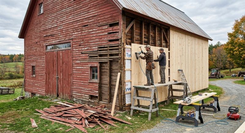 Barn Siding Replacement in Hillsboro, TN