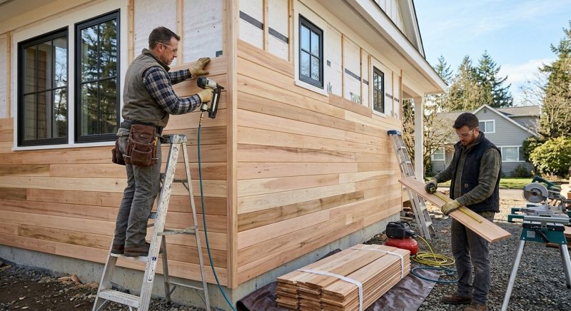 Hardwood Siding Installation in Wartrace, TN