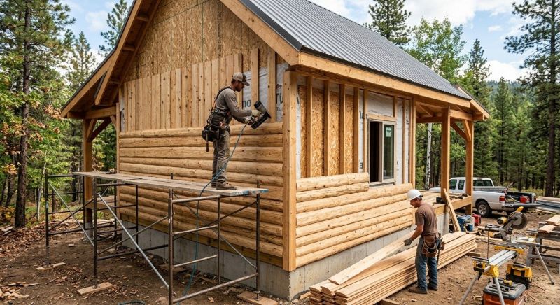 Log Siding Installation in Franklin County, TN