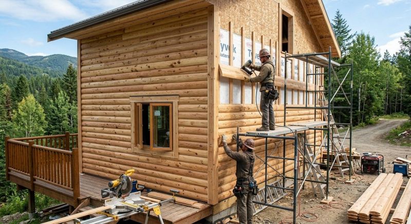 Log Siding Installation in Franklin County, TN