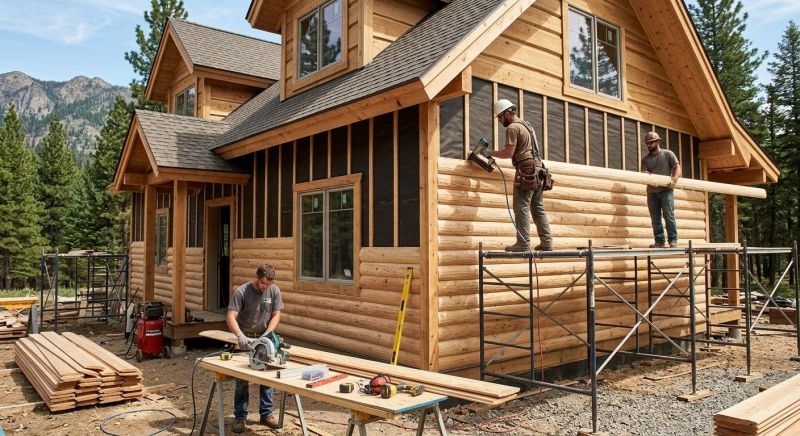 Log Siding Installation in Franklin County, TN