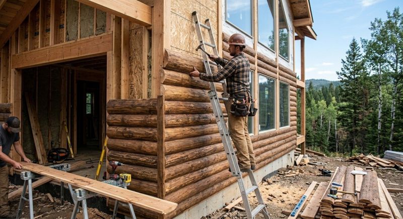 Log Siding Installation in Wartrace, TN