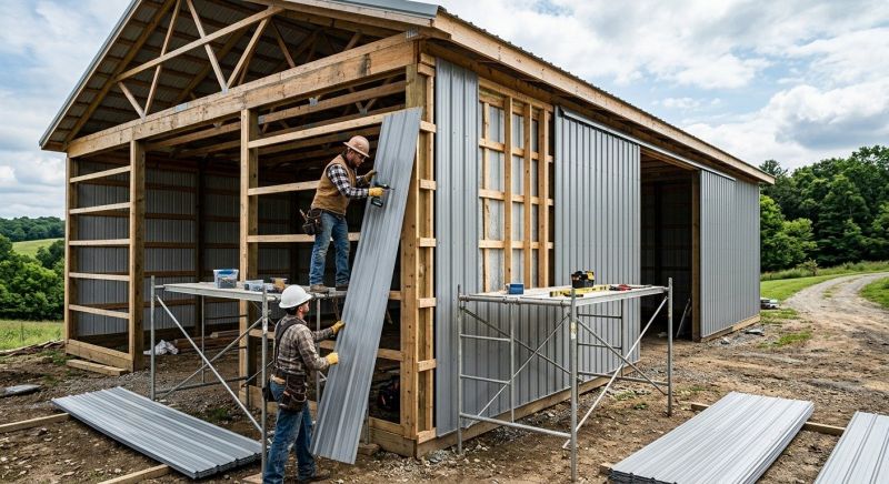 Metal Barn Siding Installation in Coffee County, TN