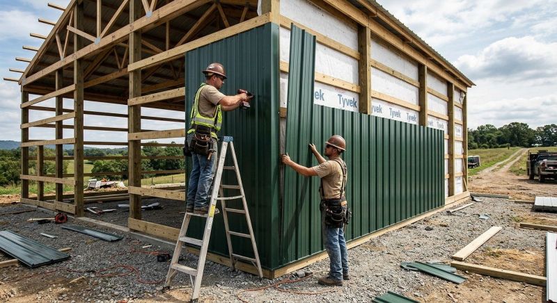 Metal Barn Siding Installation in Coffee County, TN